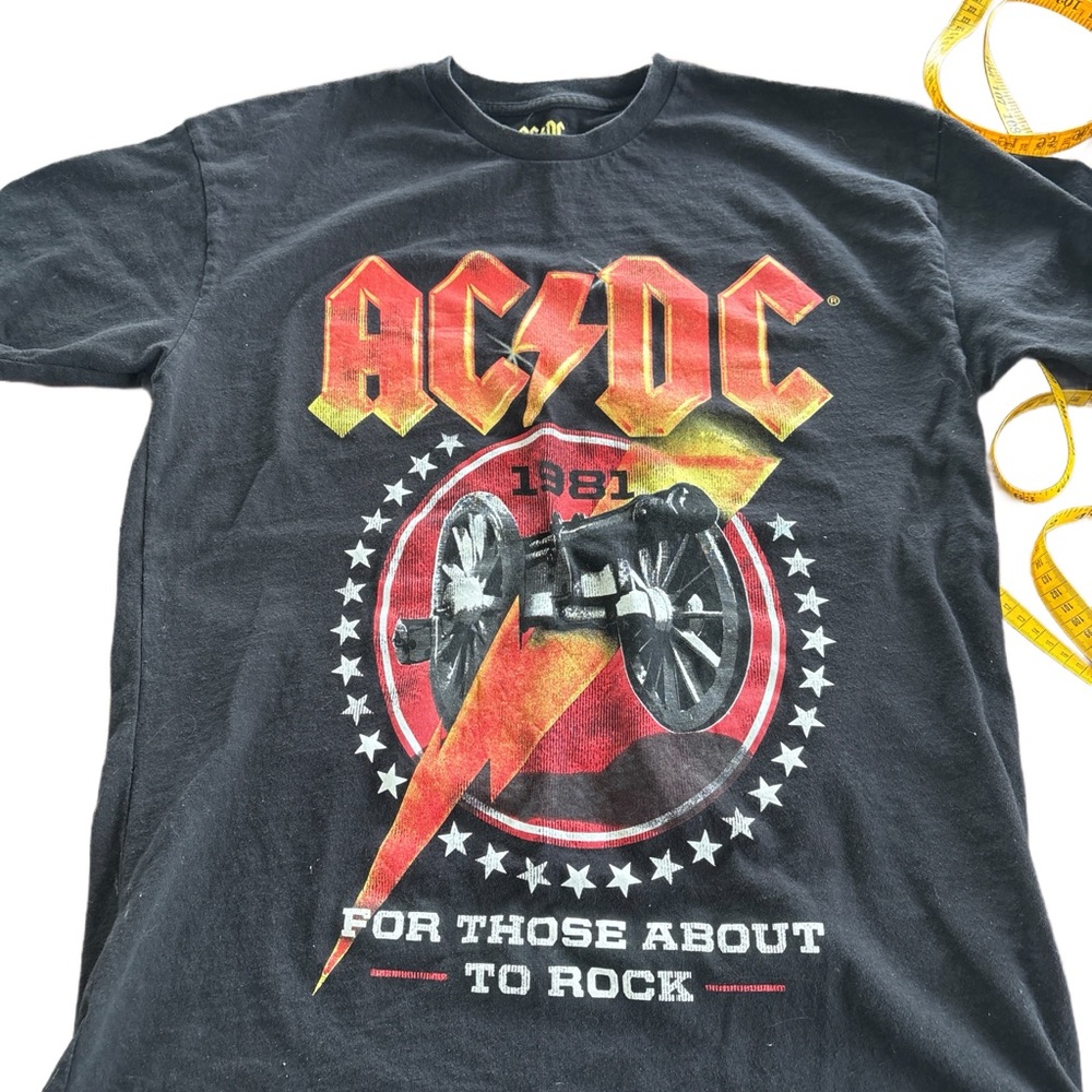 AC/DC Rock T-shirt Pull&Bear Black
